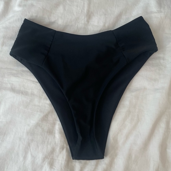 ⚡️SHEIN Bandeau High Waist Swimsuit Set Strapless Bikini Top Cheeky Bottoms | M - Picture 7 of 9